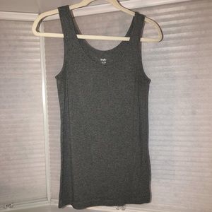 Large grey fitted tank top 28”long